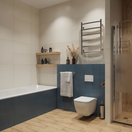 Комплект 6 в 1 Lavinia Boho One 77050133, премиум с пластиковой белой клавишей, удлиненным крепежом, инсталляцией и унитазом