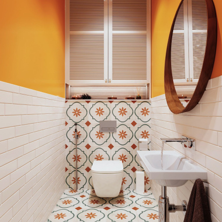 Комплект 6 в 1 Lavinia Boho One 77050143, премиум со стеклянной белой клавишей, удлиненным крепежом, инсталляцией и унитазом