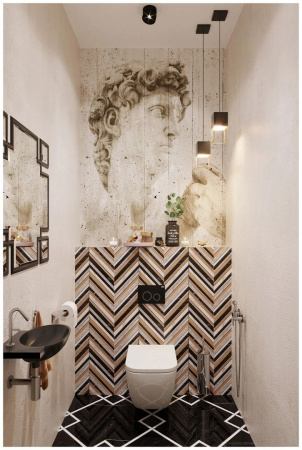 Комплект 6 в 1 Lavinia Boho One Rimless 77040084, премиум со стеклянной черной клавишей, инсталляцией и унитазом