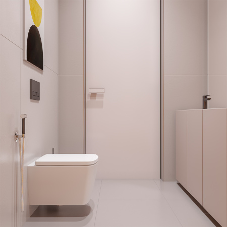 Комплект 6 в 1 Lavinia Boho Aveo Rimless 77050206, премиум с пластиковой (зеркальный хром) клавишей, удлиненным крепежом, инсталляцией и унитазом