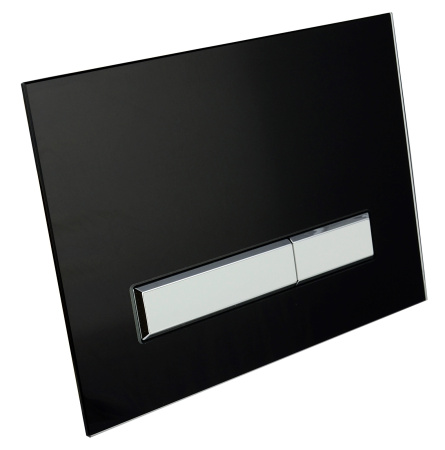 Комплект 6 в 1 Lavinia Boho One 75110041, премиум со стеклянной черно-белой клавишей, инсталляцией и унитазом