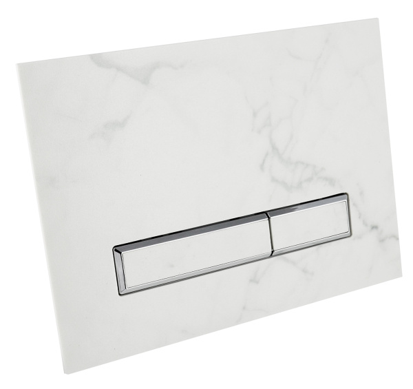 Комплект 6 в 1 Lavinia Boho Bristol Rimless 75110220, премиум с каменной бело-серой клавишей, инсталляцией и унитазом
