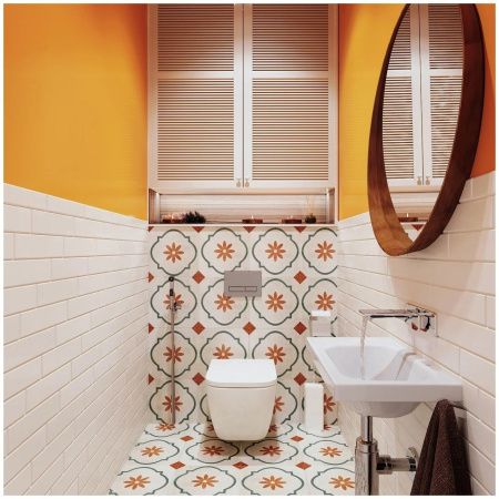 Комплект 6 в 1 Lavinia Boho One Rimless 75110119, премиум с каменной бело-серой клавишей, инсталляцией и унитазом