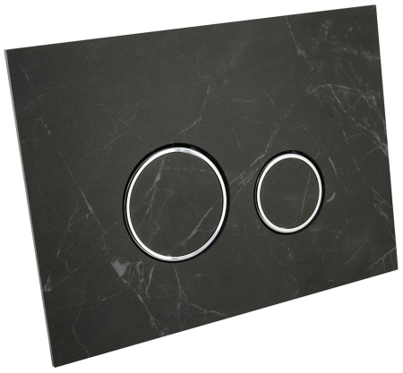 Комплект 6 в 1 Lavinia Boho One Rimless 75110117, премиум с каменной черно-серой клавишей, инсталляцией и унитазом