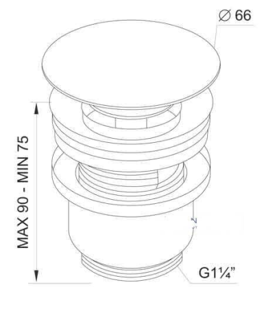 Донный клапан Winkiel Rawiplast A139
