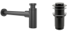 Набор 2 в 1 Vimarr Drainage 5180043002, сифон для раковины, донный клапан без перелива, матовый черный
