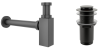 Набор 2 в 1 Vimarr Drainage 5180053002, сифон для раковины, донный клапан без перелива, черный матовый