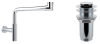 Набор 2 в 1 Vimarr Drainage 5180081002, сифон для раковины, донный клапан без перелива, хром