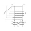 Водяной полотенцесушитель Vimarr Saturn PSBP14VMRS58BL 500x800, с фитингами в комплекте, черный матовый Водяной полотенцесушитель Vimarr Saturn PSBP14VMRS58BL 500x800, с фитингами в комплекте, черный матовый