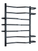 Водяной полотенцесушитель Vimarr Saturn PSBP14VMRS58BL 500x800, с фитингами в комплекте, черный матовый