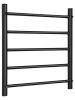 Полотенцесушитель водяной Vimarr Briz PSV-13VMRB56BL 500х600 лесенка, с фитингами в комплекте, черный матовый