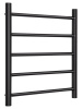 Полотенцесушитель водяной Vimarr Briz PSV-13VMRB56BL 500х600 лесенка, с фитингами в комплекте, черный матовый