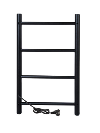 Полотенцесушитель электрический Vimarr Kaskad LNK-VMRKe46BM 400х600 лесенка, черный матовый (муар)