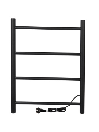 Полотенцесушитель электрический Vimarr Kaskad LNK-VMRKe56BM 500х600 лесенка, черный матовый (муар)