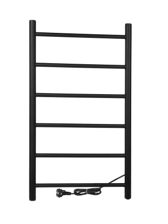 Полотенцесушитель электрический Vimarr Kaskad LNK-VMRKe58BM 500х800 лесенка, черный матовый (муар)