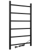 Полотенцесушитель электрический Vimarr Kaskad LNK-VMRKe58BM 500х800 лесенка, черный матовый (муар)