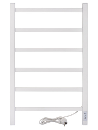 Полотенцесушитель электрический профильный Vimarr Kaskad LNK-VMRKePT58WM 500х800 лесенка, белый матовый