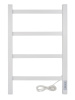 Полотенцесушитель электрический профильный Vimarr Kaskad LNK-VMRKePT46WM 400х600 лесенка, белый матовый
