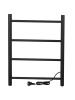 Полотенцесушитель электрический Vimarr Kaskad Sigma LNK-SVMRKe56BM 500х600 лесенка, черный матовый (муар)