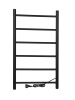 Полотенцесушитель электрический Vimarr Kaskad Sigma LNK-SVMRKe58BM 500х800 лесенка, черный матовый (муар)