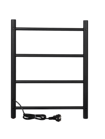 Полотенцесушитель электрический Vimarr Kaskad Mega LNK-LMVMRKe56BM 500х600 лесенка, черный матовый (муар)