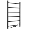 Полотенцесушитель электрический Vimarr Kaskad LNK-VMRKe58BM 500х800 лесенка, черный матовый (муар)