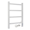 Полотенцесушитель электрический профильный Vimarr Kaskad LNK-VMRKePT46WM 400х600 лесенка, белый матовый