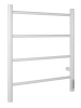 Полотенцесушитель электрический Vimarr Kaskad Mega LNK-LMVMRKe0411LTS56W 500х600 лесенка, с термостатом и скрытым подключением, белый