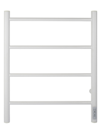 Полотенцесушитель электрический Vimarr Kaskad Mega LNK-LMVMRKe0411LTS56W 500х600 лесенка, с термостатом и скрытым подключением, белый