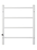 Полотенцесушитель электрический Vimarr Kaskad Mega LNK-LMVMRKe0411LTS56W 500х600 лесенка, с термостатом и скрытым подключением, белый
