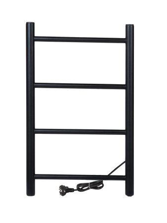 Полотенцесушитель электрический Vimarr Kaskad Mega LNK-LMVMRKe46BM 400х600 лесенка, черный матовый (муар)