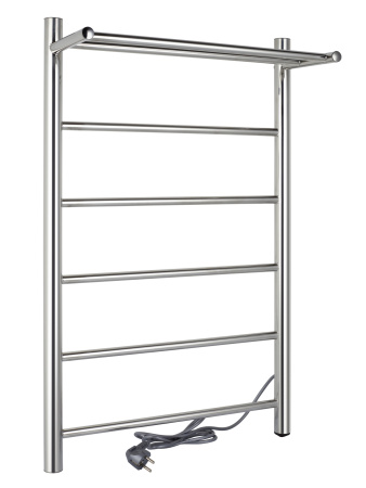 Полотенцесушитель электрический Vimarr Kaskad Mega LNK-LMVMRKeP58Cr 500х800 лесенка, с полкой, хром