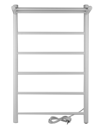 Полотенцесушитель электрический Vimarr Kaskad Mega LNK-LMVMRKeP58W 500х800 лесенка, с полкой, белый