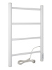 Полотенцесушитель электрический Vimarr Kaskad Mega LNK-LMVMRKeT46W 400х600 лесенка, с термостатом и скрытым подключением, белый