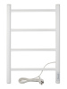 Полотенцесушитель электрический Vimarr Kaskad Mega LNK-LMVMRKeT46W 400х600 лесенка, с термостатом и скрытым подключением, белый