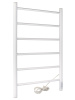 Полотенцесушитель электрический Vimarr Kaskad Mega LNK-LMVMRKeT58W 500х800 лесенка, с термостатом и скрытым подключением, белый