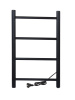 Полотенцесушитель электрический Vimarr Kaskad Sigma LNK-SVMRKe46BM 400х600 лесенка, черный матовый (муар)