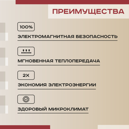 Теплый пол Vimarr SM 540SM375KM2.5-M1-11 2.5 м2 375 Вт с белым программируемым терморегулятором