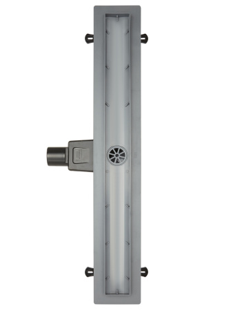 Трап для душа линейный (душевой лоток) Vimarr A-1 516A138001050 800 мм с горизонтальным выходом D50 мм, с решеткой хром