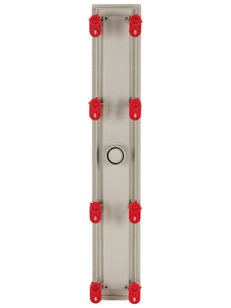 Трап линейный (душевой лоток) Vimarr C.1 517C37001050 700 мм с рамкой из нержавеющей стали, с горизонтальным выходом D50 мм под плитку