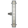 Трап линейный (душевой лоток) Vimarr LMC-1 516LMC139011050 900 мм с рамкой из нержавеющей стали, с горизонтальным выходом D50 мм, с решеткой хром