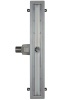 Трап для душа линейный (душевой лоток) Vimarr SC-2 516SC235011050 500 мм с рамкой из нержавеющей стали, с горизонтальным выходом D50 мм, с решеткой под плитку (перевертыш)