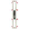 Трап линейный (душевой лоток) Vimarr C.1 517C48001050 800 мм с вертикальным выходом D50 мм, с решеткой под плитку