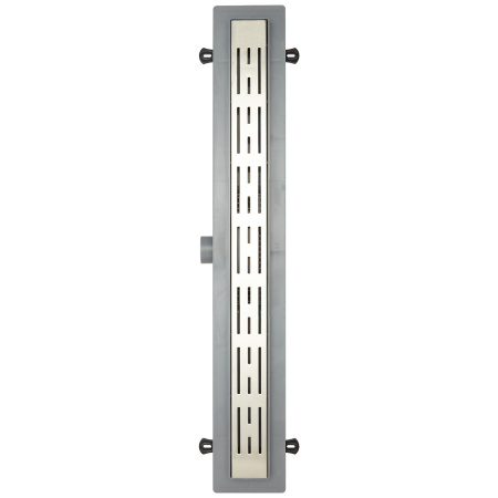 Трап линейный (душевой лоток) Vimarr YB-1 516YB133001040 300 мм с горизонтальным выходом D40/50 мм, с решеткой хром
