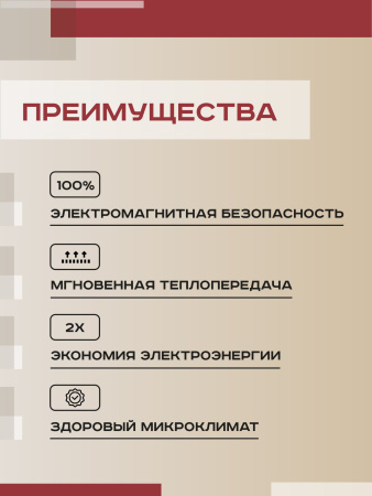 Греющий кабель (секция нагревательная) Vimarr L 541L1500KS83-220B-M1-11 83м 1500 Вт (7,5-10 м2) с белым программируемым терморегулятором