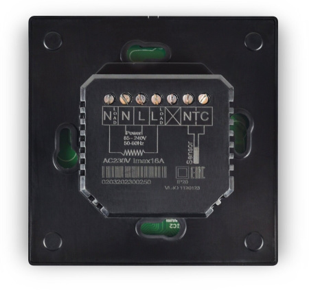 Теплый пол Vimarr L 550L-XICA2640-12.0-53 10 м2 2640 Вт с черным WiFi программируемым сенсорным терморегулятором