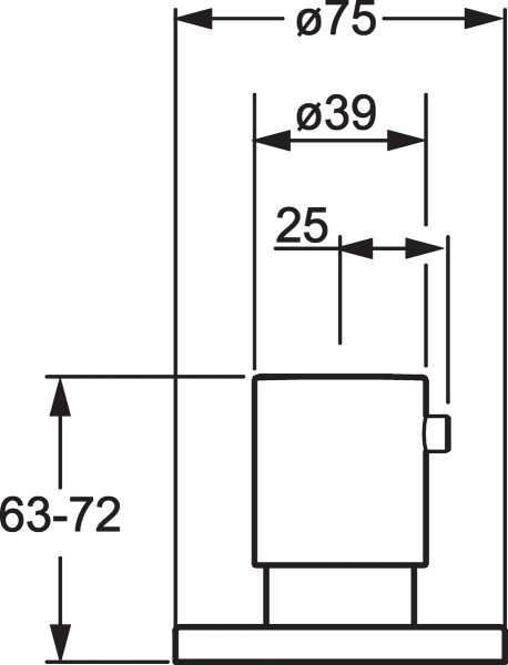 Вентиль запорный Hansa Ligna 06289105