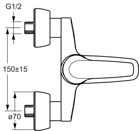 Смеситель для ванны с душем Hansa Disc 01782174 Смеситель для ванны с душем Hansa Disc 01782174