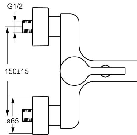 Смеситель для ванны с душем Hansa Form 49742103