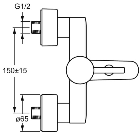 Смеситель для ванны с душем Hansa Vantis Style 52442177 Смеситель для ванны с душем Hansa Vantis Style 52442177
